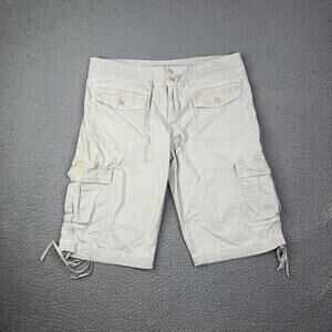 Vintage Gramicci Womens Beige Hiking Cargo Shorts Sz 10 - 34in x 12 in inseam